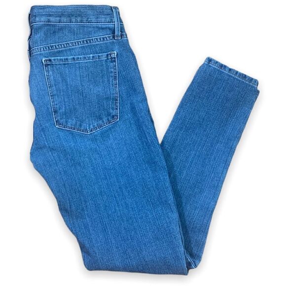 GAP Denim - Gap True Skinny Jeans Straight Leg Medium Wash Cropped Size 27